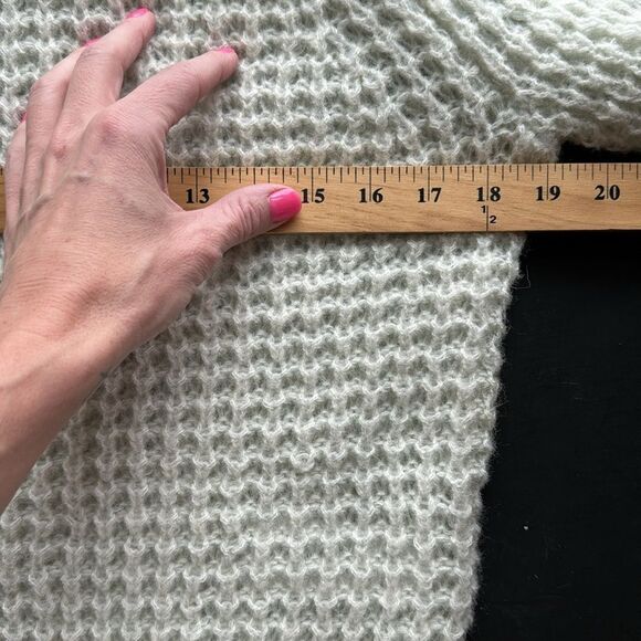 Anthropologie Maeve Dionne Sweater Women's‎ XS Mint Green Nylon Bell Sleeve Soft - Picture 14 of 15